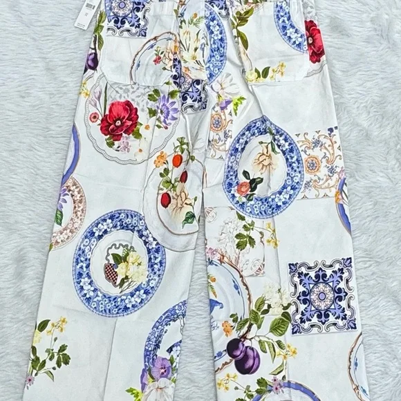 Maeve Wide Leg Pants - Multicolor Pattern - Picture 2 of 6